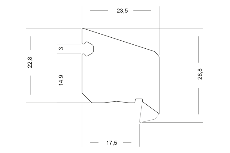 Primo Türdichtung Lignum 34 (Transparent, 5 m, Passend für