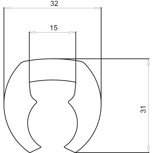 Marine bumper extrusion profile 246 PROD301