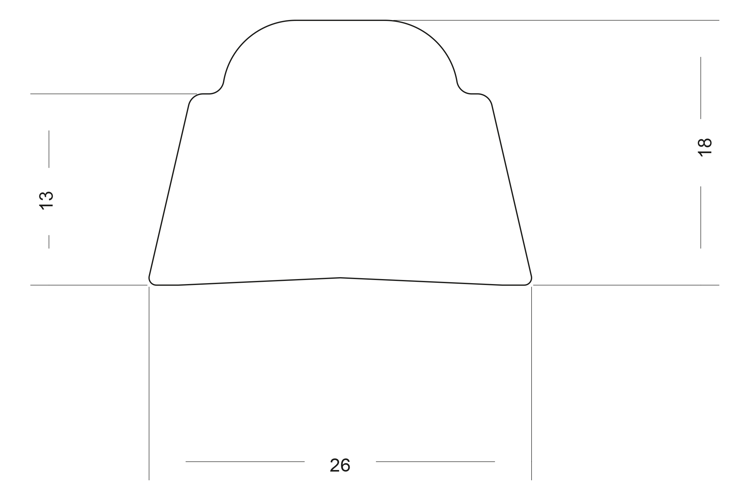 Primo Universal Dichtung Lignum 34 für Holzzarge 5 x 11-13 x 3-4 x 7 mm  weiss 5m